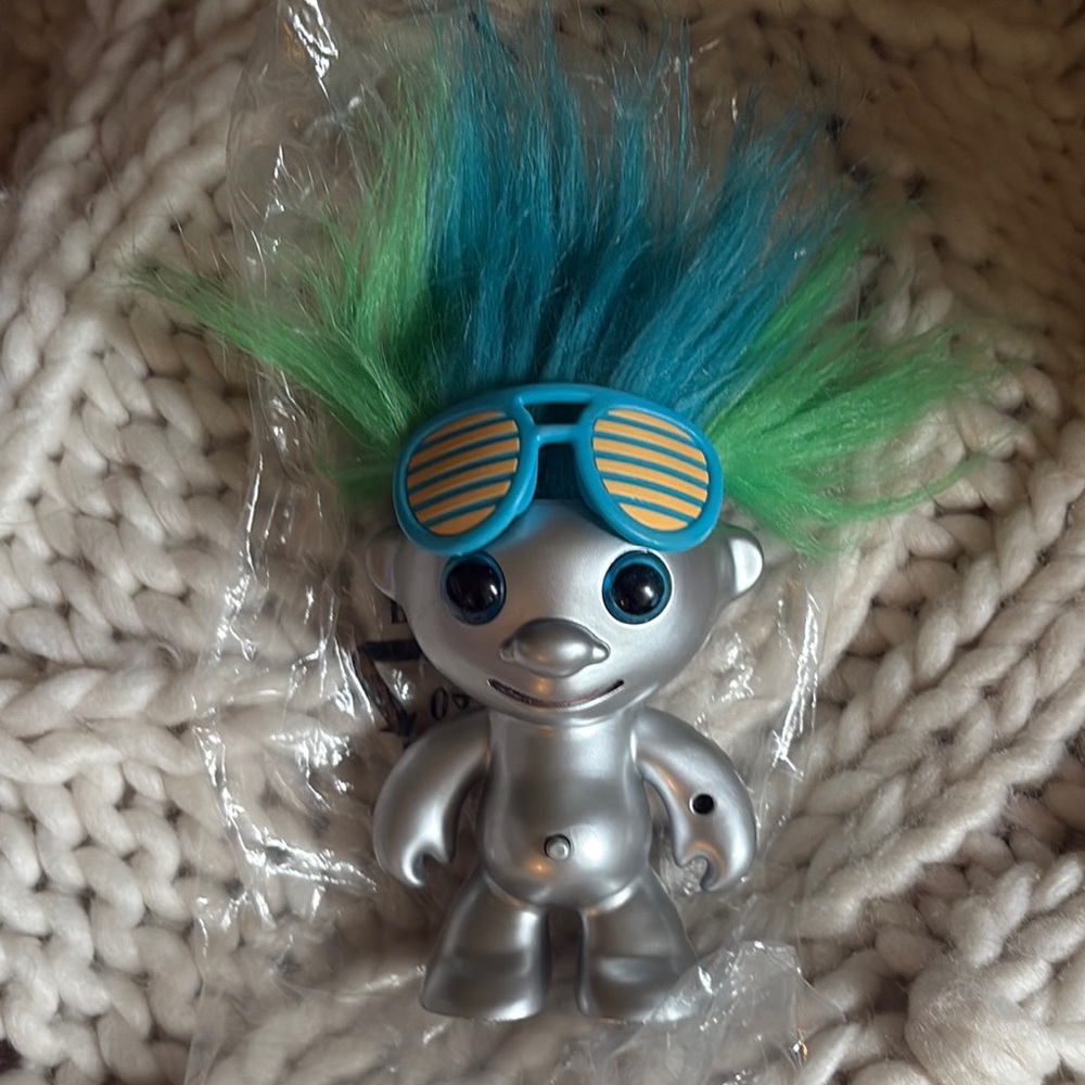 Electro kids Dancing Troll Toy Silver and Blue